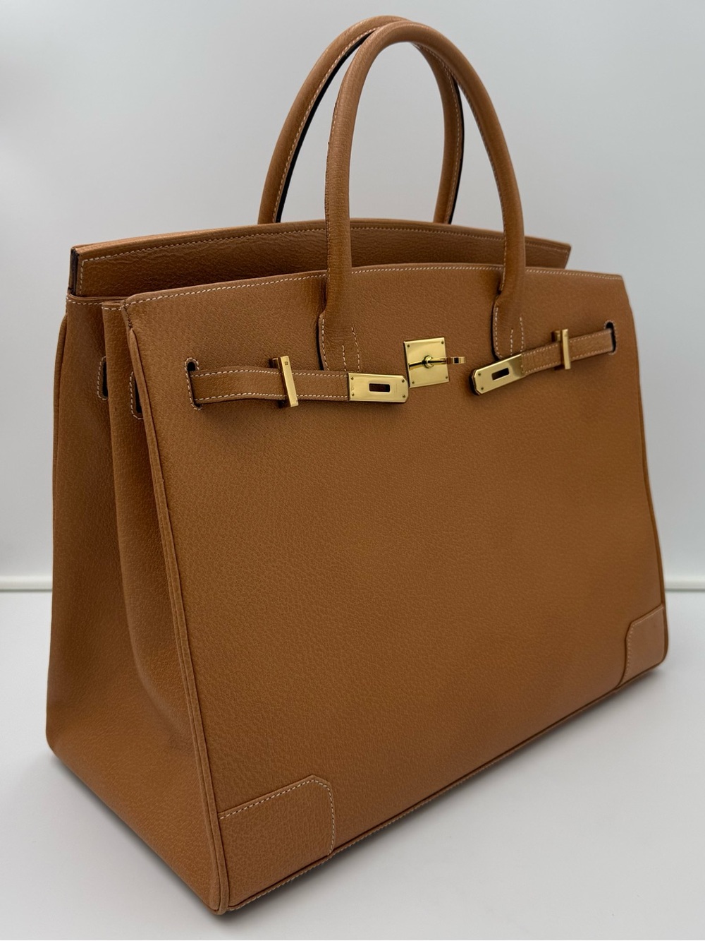 🇫🇷michel adolphe PARIS • Unisex 40 Bag in Light Brown • Made in FRANCE - Picture 4 of 16